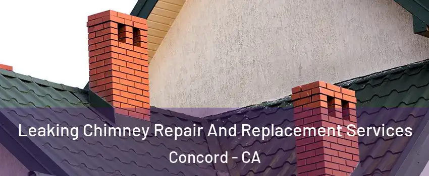 Leaking Chimney Repair And Replacement Services Concord - CA